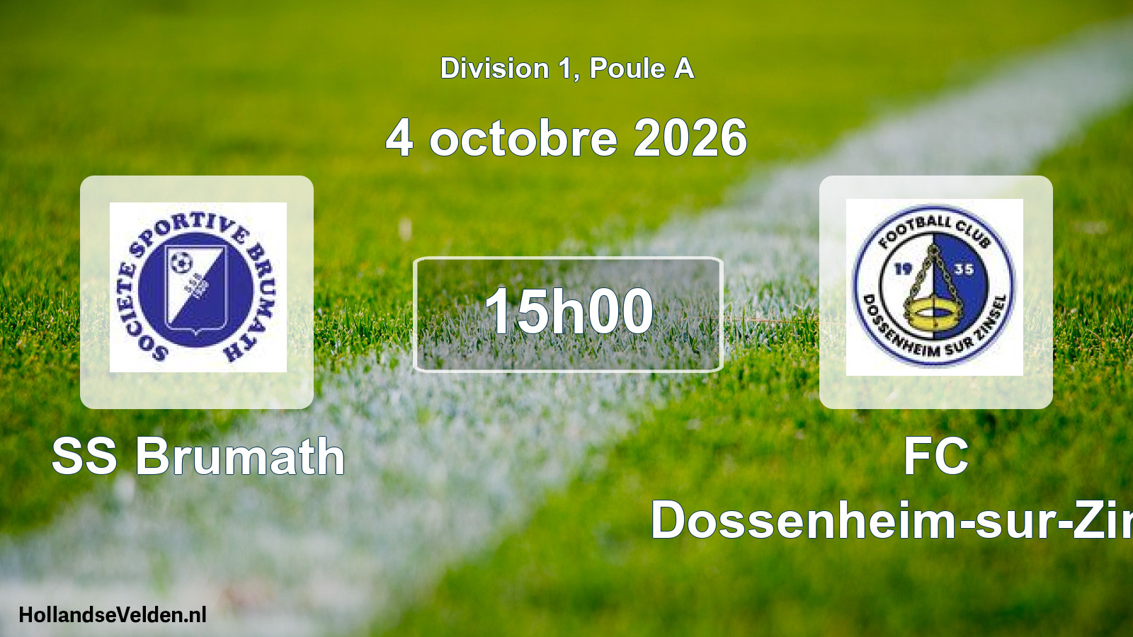 Scheduled Match: SS Brumath - FC Dossenheim-sur-Zinsel (4 October 2026)