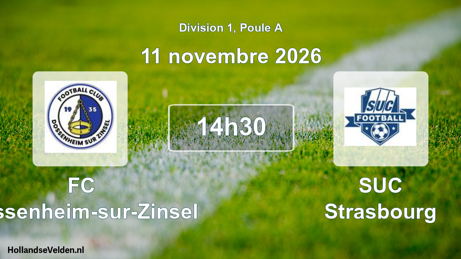 Scheduled Match: FC Dossenheim-sur-Zinsel - SUC Strasbourg (11 November 2026)