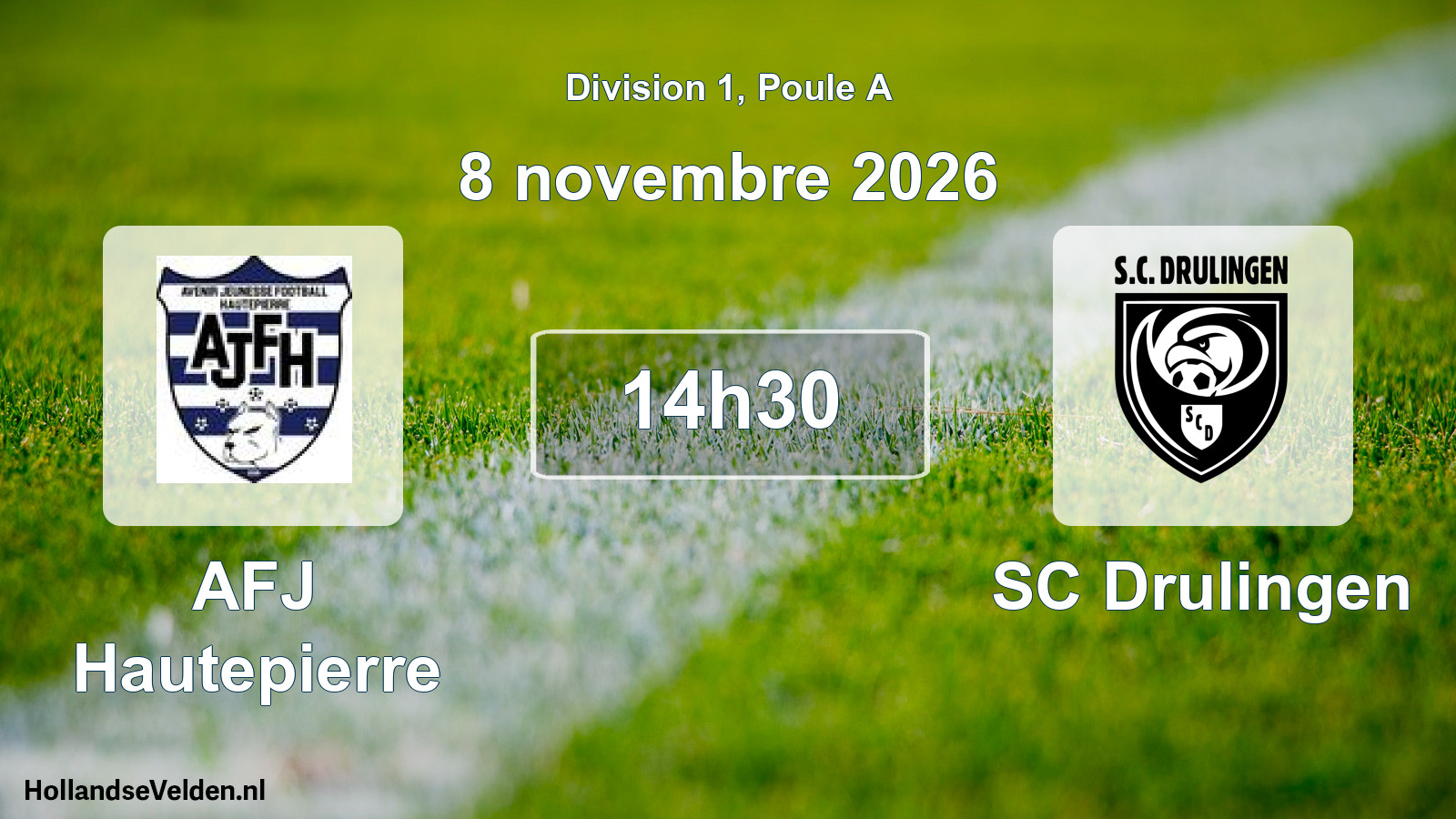 Scheduled Match: AFJ Hautepierre - SC Drulingen (8 November 2026)