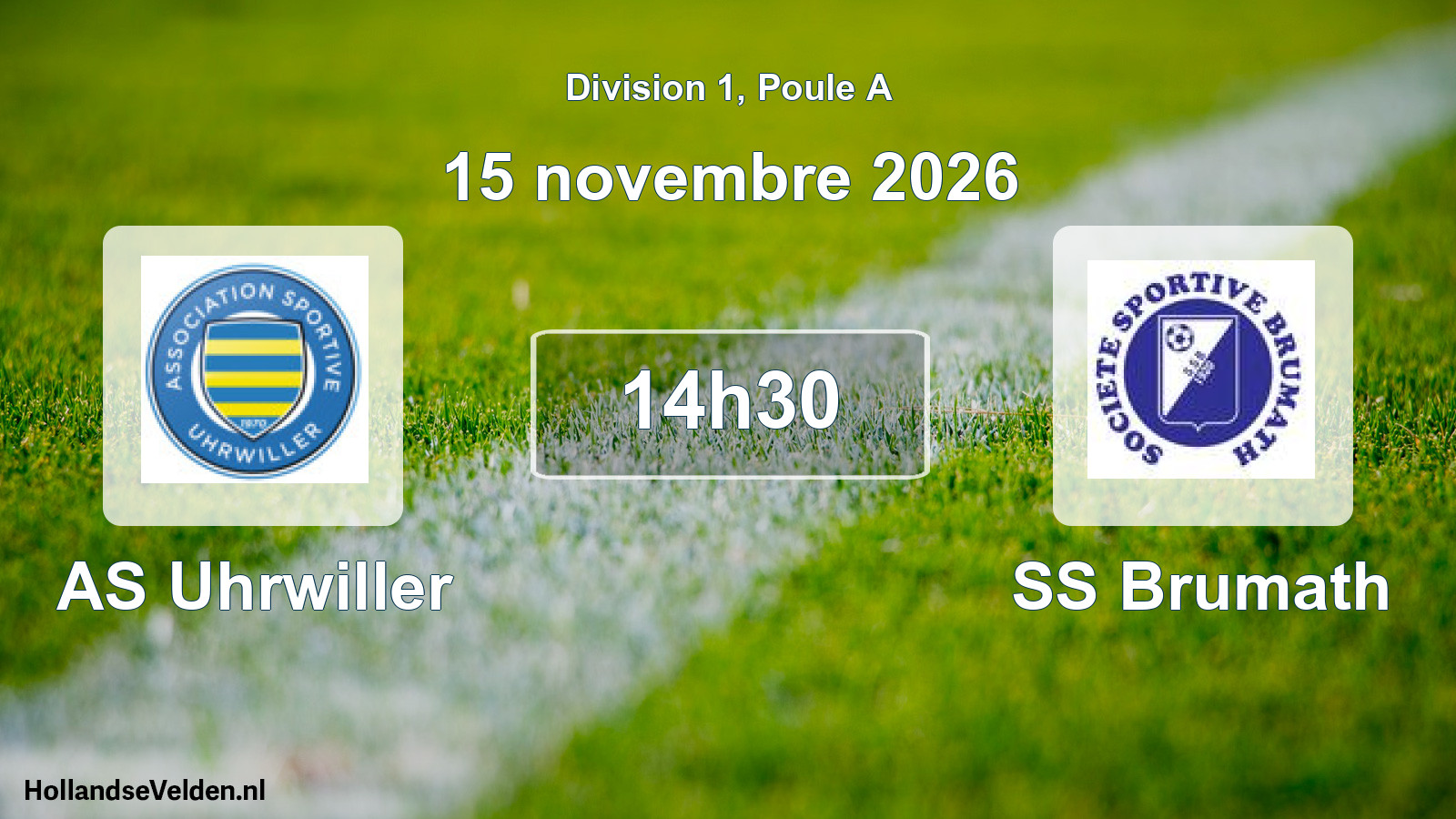Scheduled Match: AS Uhrwiller - SS Brumath (15 November 2026)