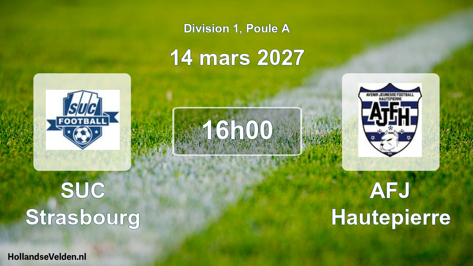 Scheduled Match: SUC Strasbourg - AFJ Hautepierre (14 March 2027)