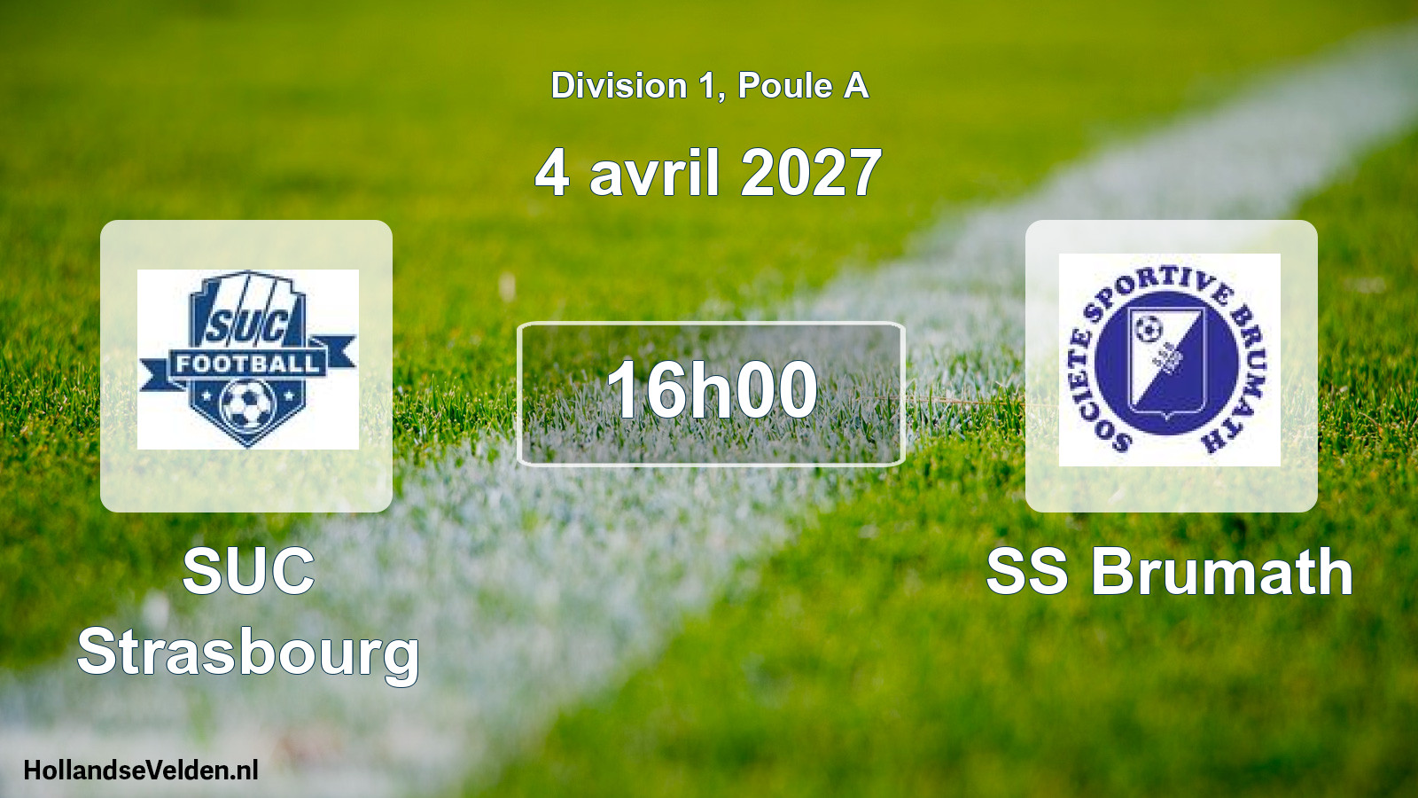Scheduled Match: SUC Strasbourg - SS Brumath (4 April 2027)