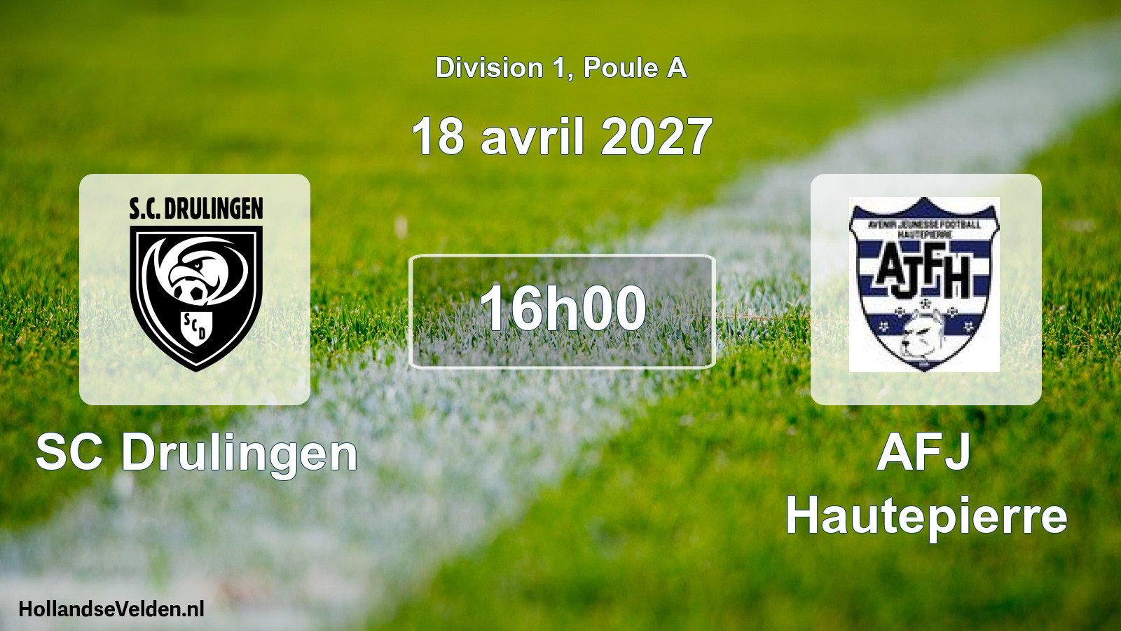 Scheduled Match: SC Drulingen - AFJ Hautepierre (18 April 2027)