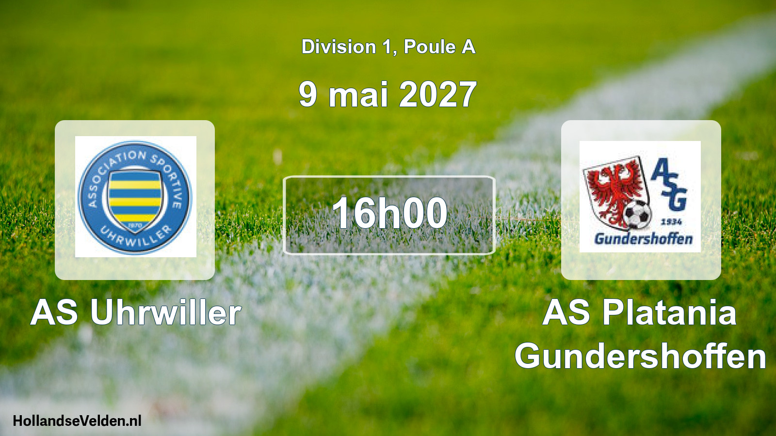 Scheduled Match: AS Uhrwiller - AS Platania Gundershoffen (9 May 2027)
