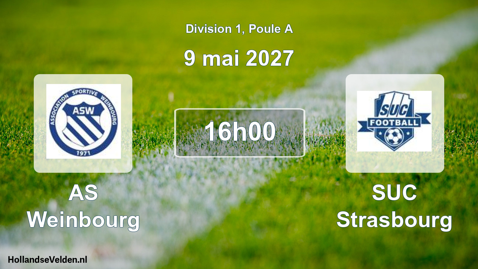 Scheduled Match: AS Weinbourg - SUC Strasbourg (9 May 2027)