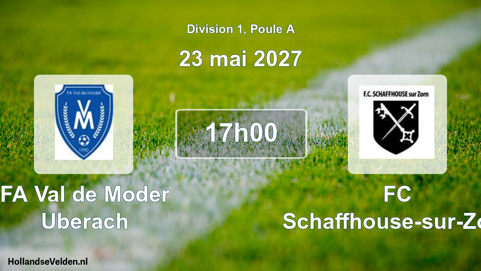 Scheduled Match: FA Val de Moder Uberach - FC Schaffhouse-sur-Zorn (23 May 2027)