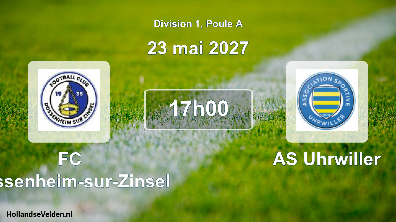 Scheduled Match: FC Dossenheim-sur-Zinsel - AS Uhrwiller (23 May 2027)
