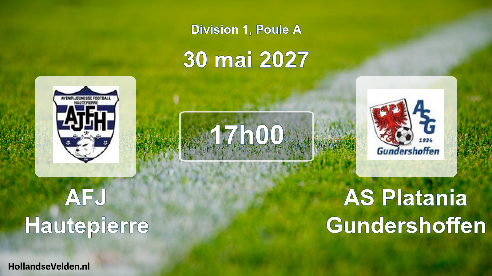 Scheduled Match: AFJ Hautepierre - AS Platania Gundershoffen (30 May 2027)