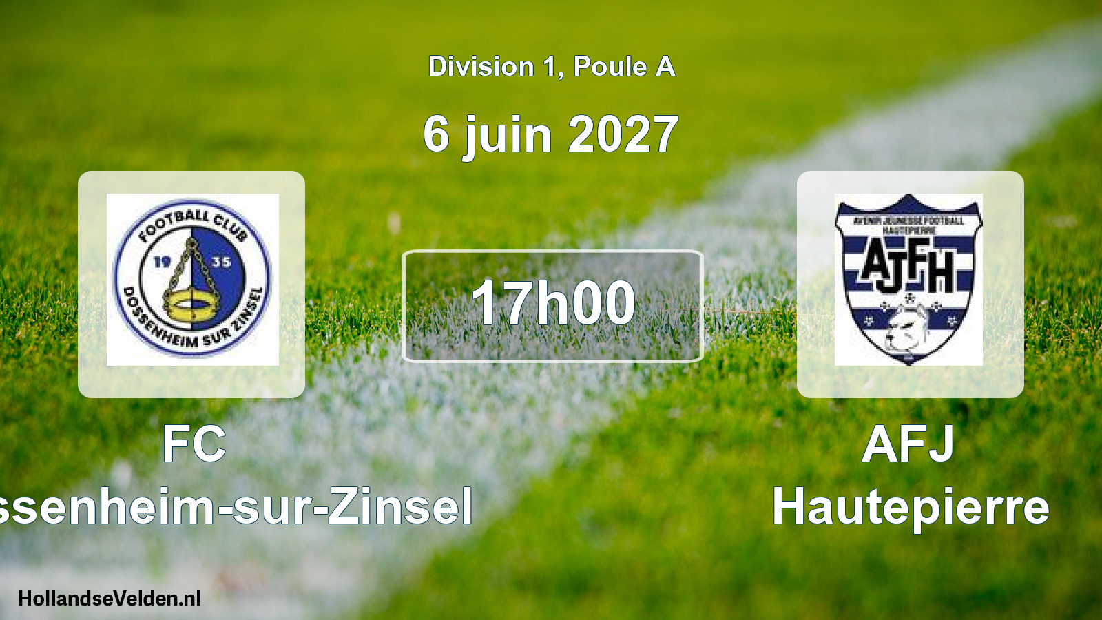 Scheduled Match: FC Dossenheim-sur-Zinsel - AFJ Hautepierre (6 June 2027)