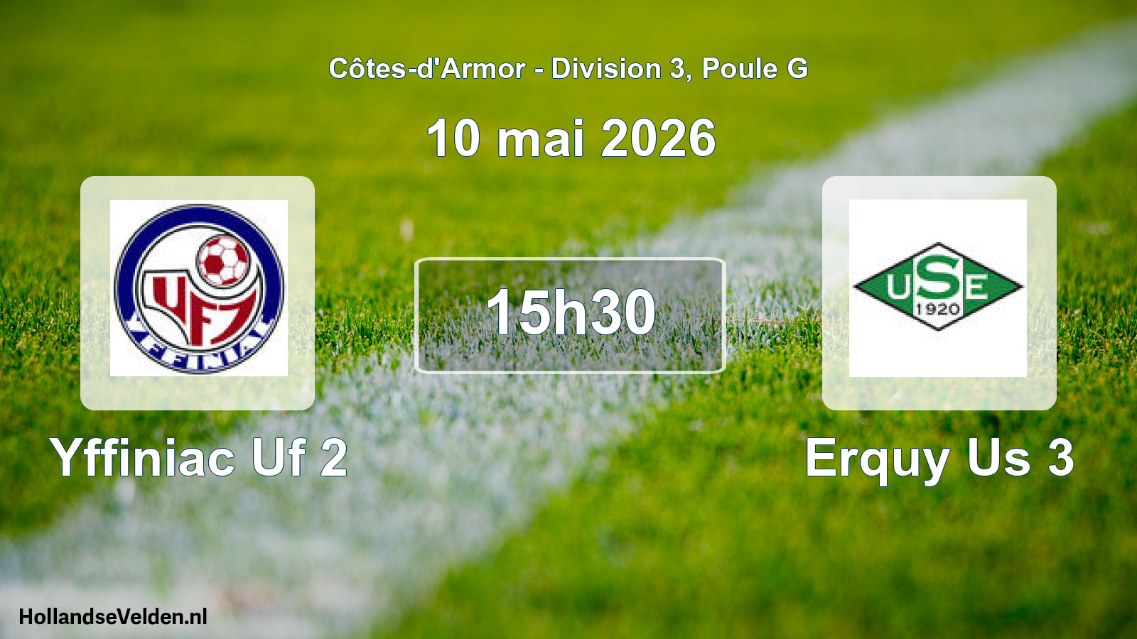 Scheduled Match: Yffiniac Uf 2 - Erquy Us 3 (10 May 2026)