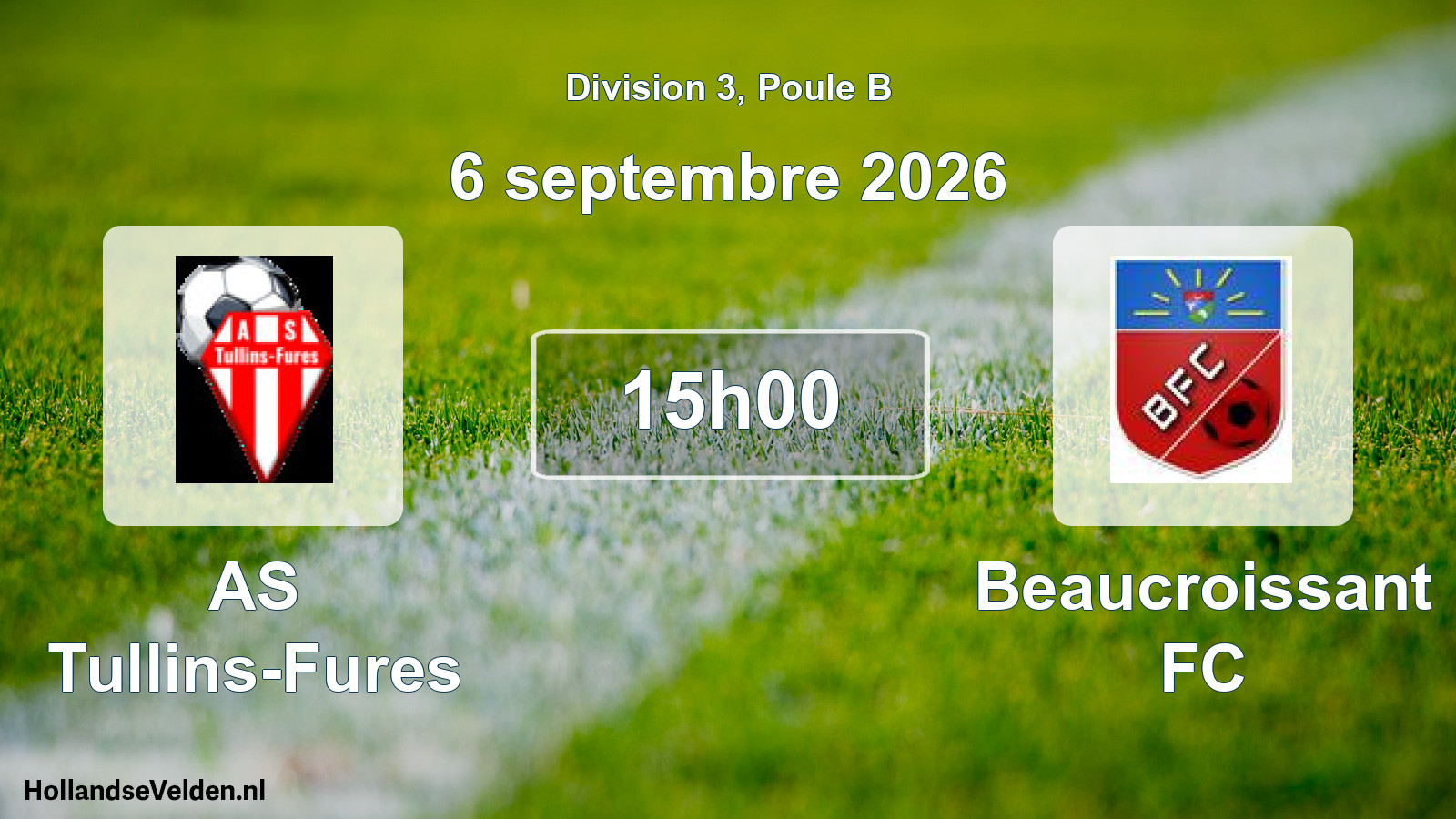 Scheduled Match: AS Tullins-Fures - Beaucroissant FC (6 September 2026)