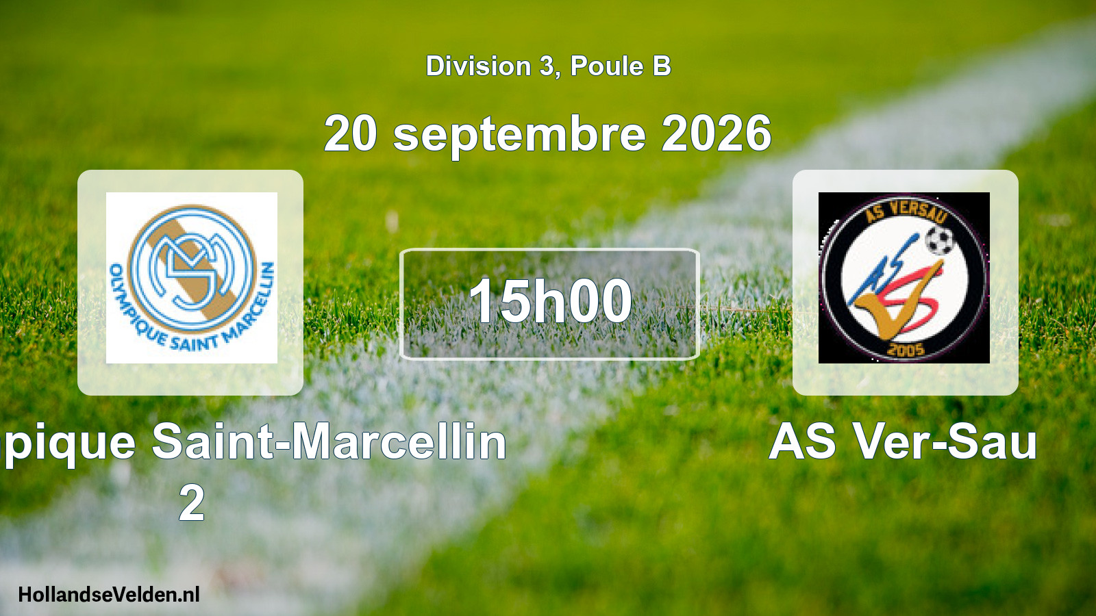 Scheduled Match: Olympique Saint-Marcellin 2 - AS Ver-Sau (20 September 2026)