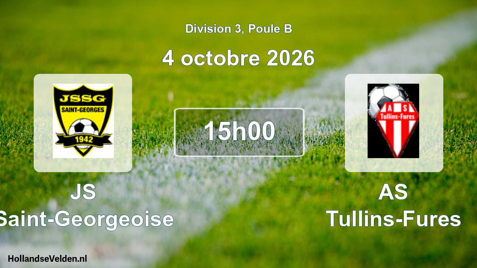 Scheduled Match: JS Saint-Georgeoise - AS Tullins-Fures (4 October 2026)