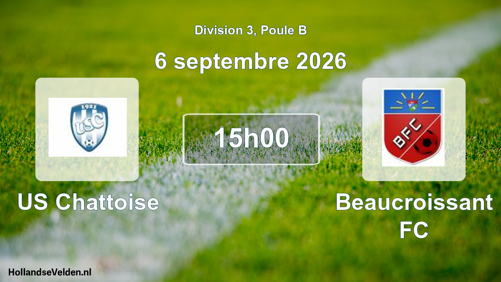 Scheduled Match: US Chattoise - Beaucroissant FC (6 September 2026)