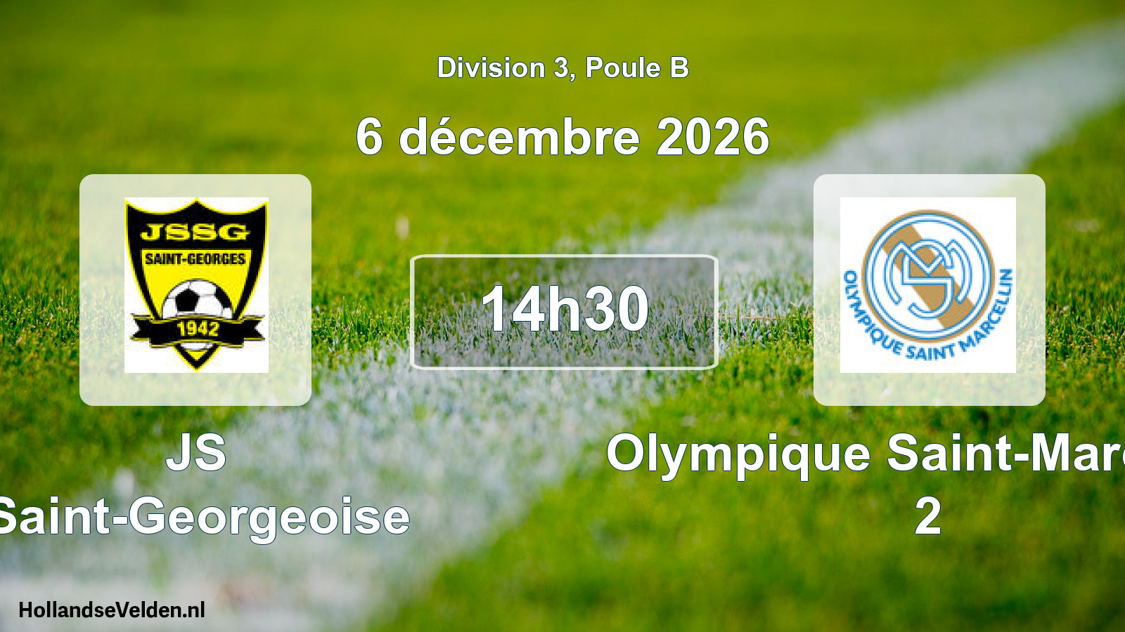 Scheduled Match: JS Saint-Georgeoise - Olympique Saint-Marcellin 2 (6 December 2026)