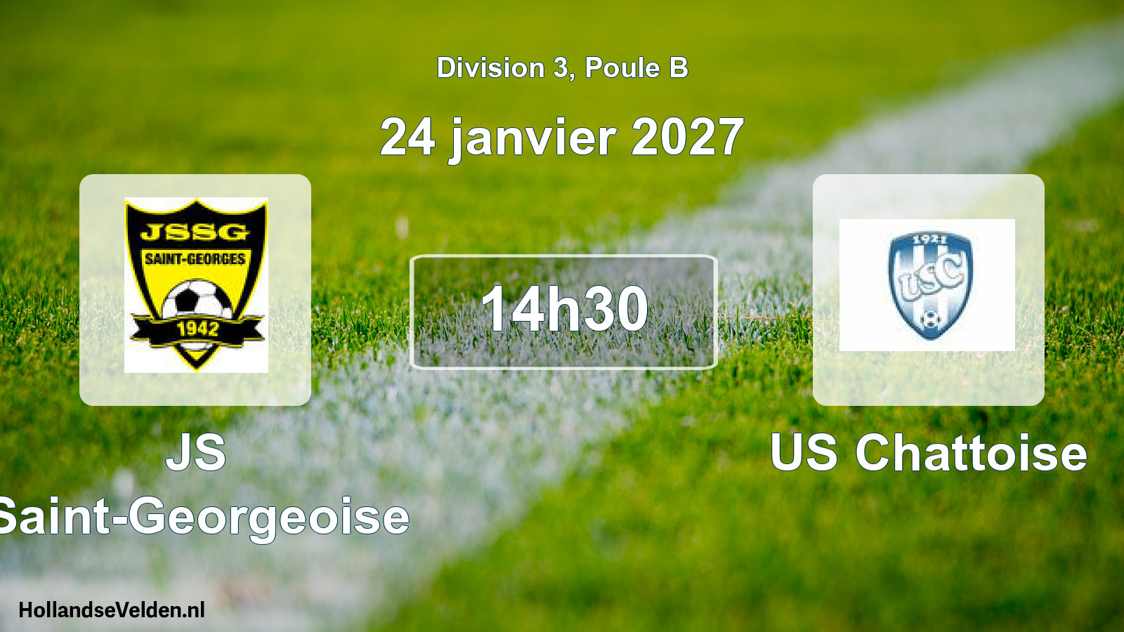 Match programmé: JS Saint-Georgeoise - US Chattoise (24 janvier 2027)