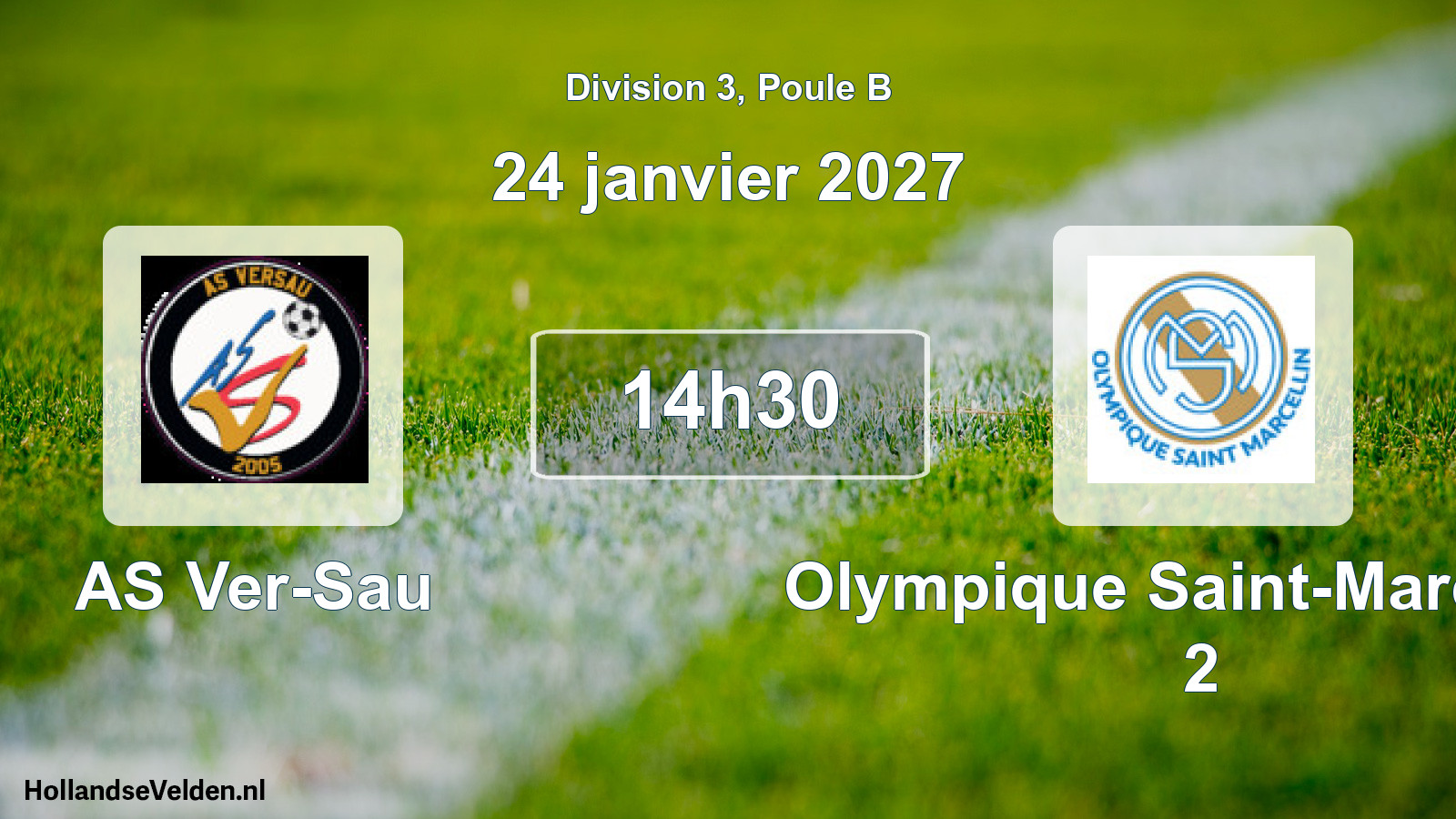 Geplande wedstrijd: AS Ver-Sau - Olympique Saint-Marcellin 2 (24 januari 2027)