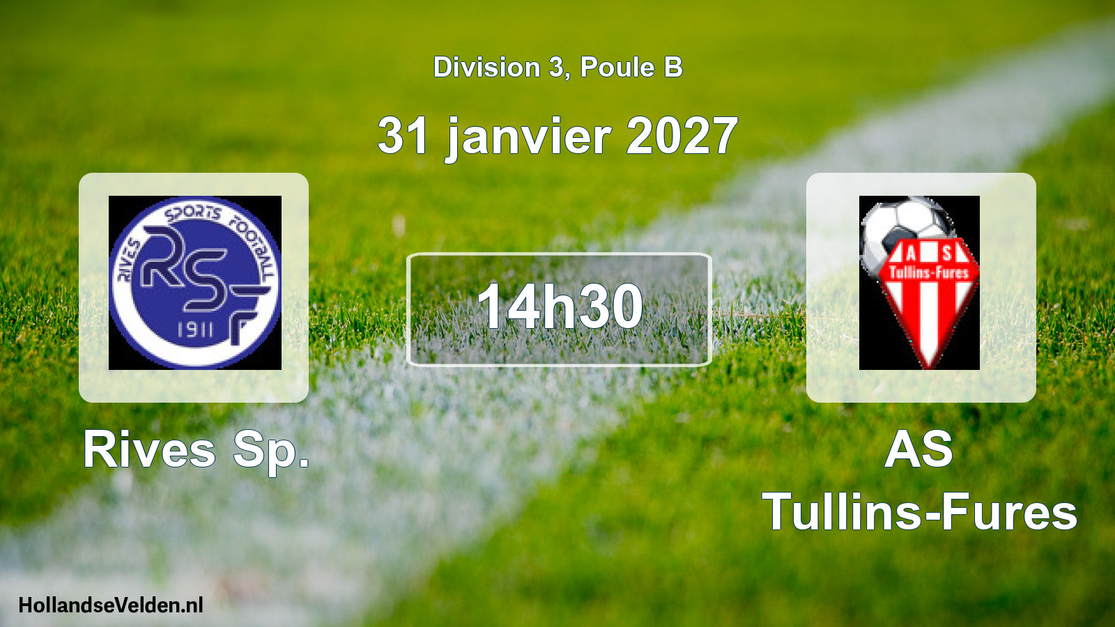 Scheduled Match: Rives Sp. - AS Tullins-Fures (31 January 2027)