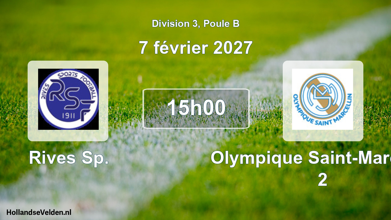 Scheduled Match: Rives Sp. - Olympique Saint-Marcellin 2 (7 February 2027)