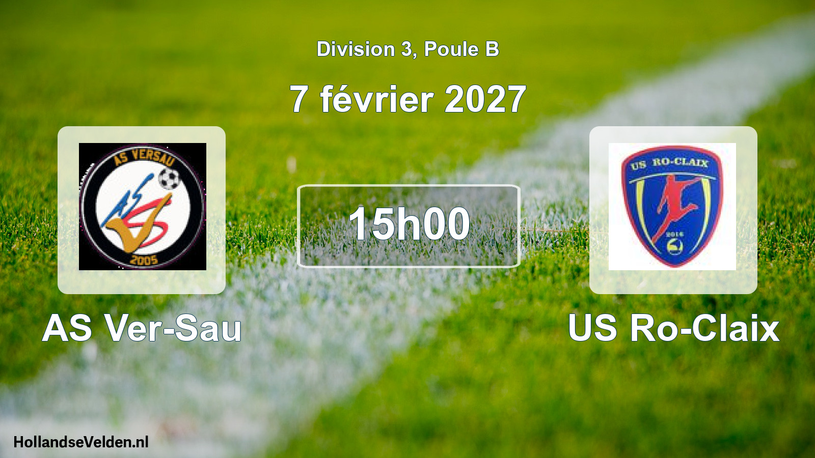 Scheduled Match: AS Ver-Sau - US Ro-Claix (7 February 2027)