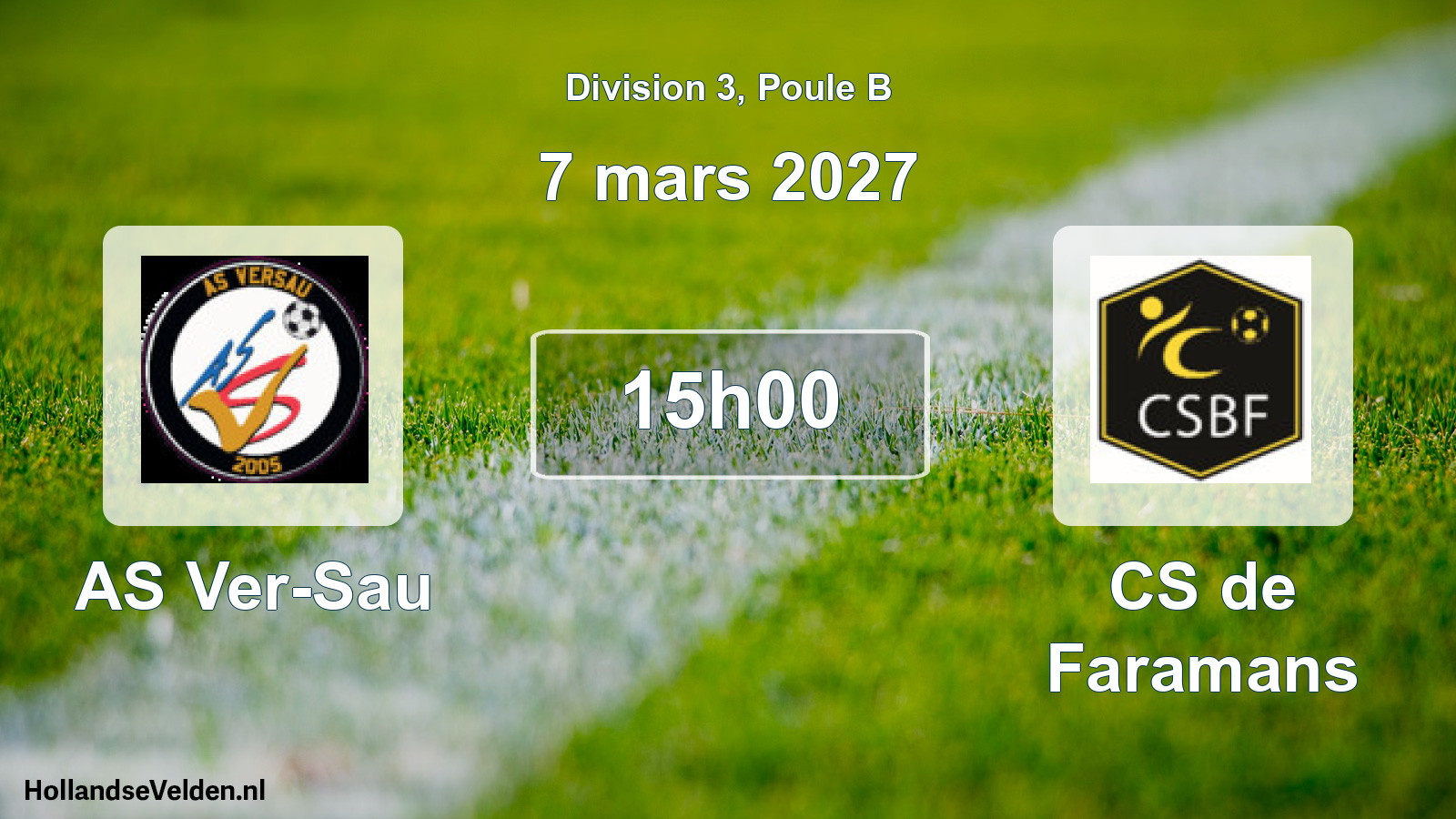 Scheduled Match: AS Ver-Sau - CS de Faramans (7 March 2027)