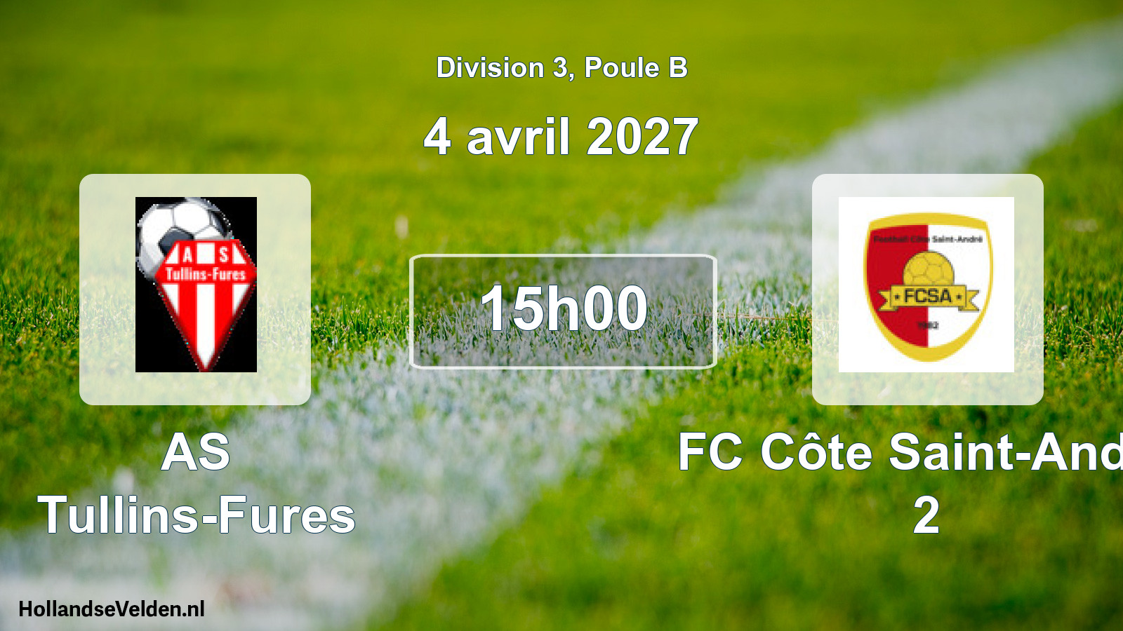 Scheduled Match: AS Tullins-Fures - FC Côte Saint-André 2 (4 April 2027)