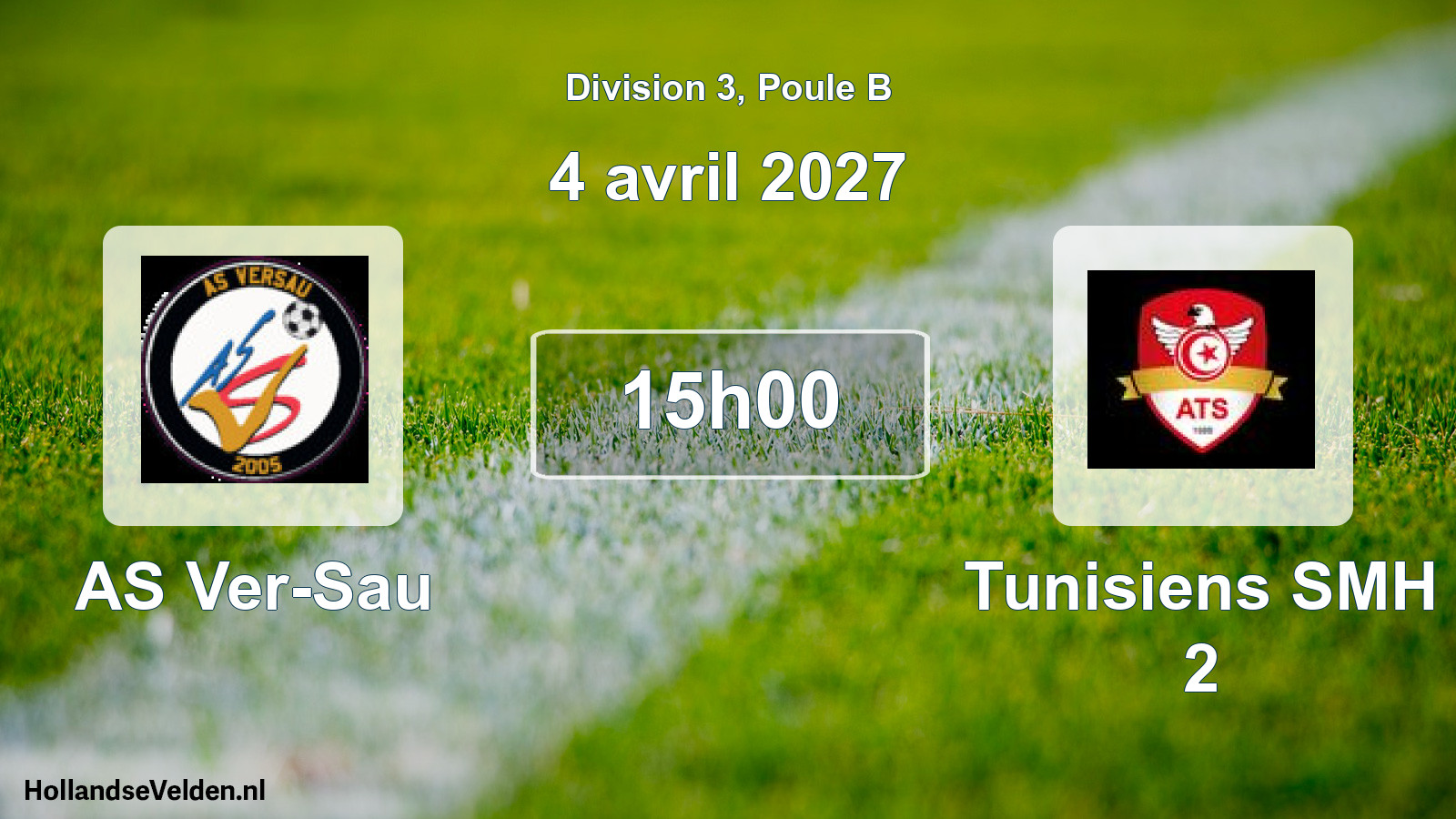 Scheduled Match: AS Ver-Sau - Tunisiens SMH 2 (4 April 2027)