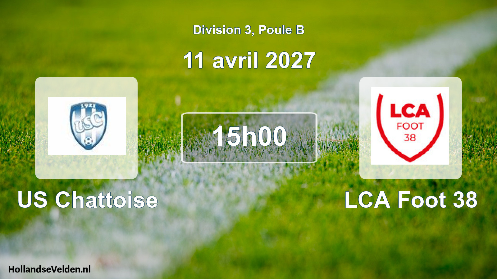 Scheduled Match: US Chattoise - LCA Foot 38 (11 April 2027)