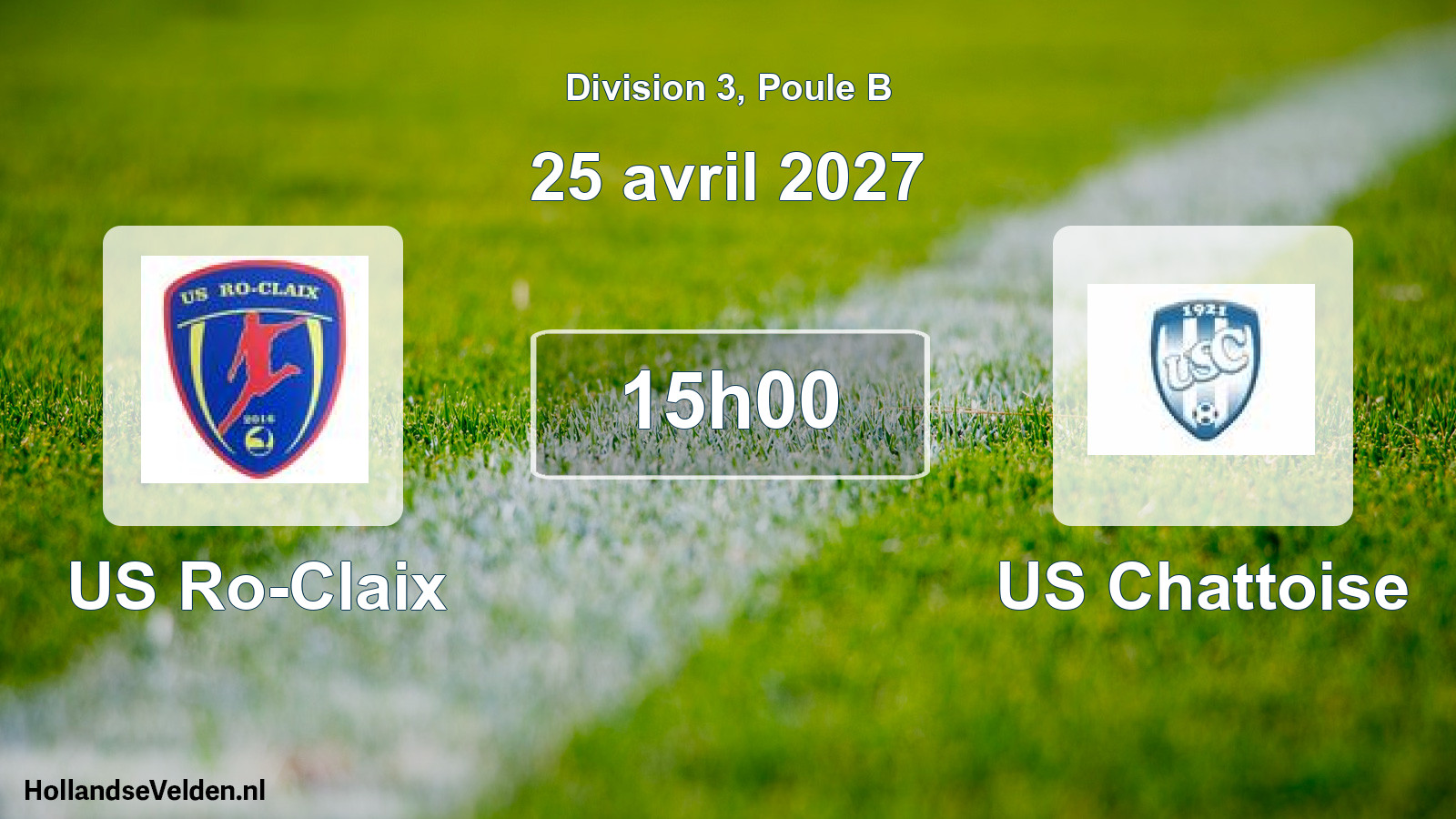 Scheduled Match: US Ro-Claix - US Chattoise (25 April 2027)