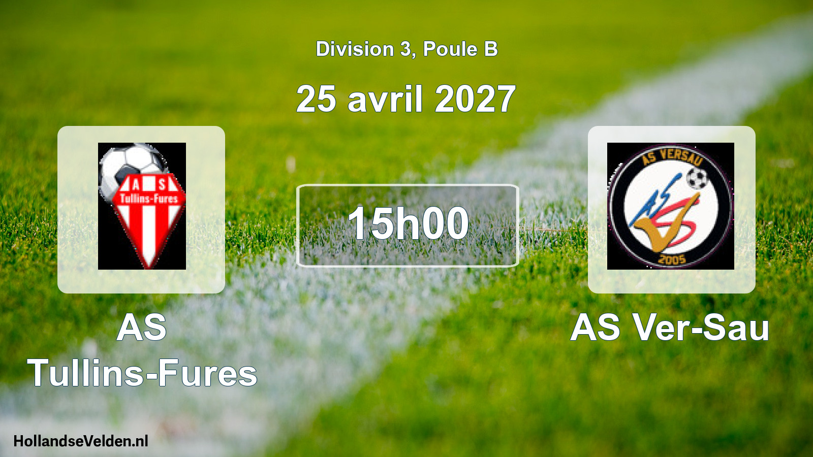Scheduled Match: AS Tullins-Fures - AS Ver-Sau (25 April 2027)