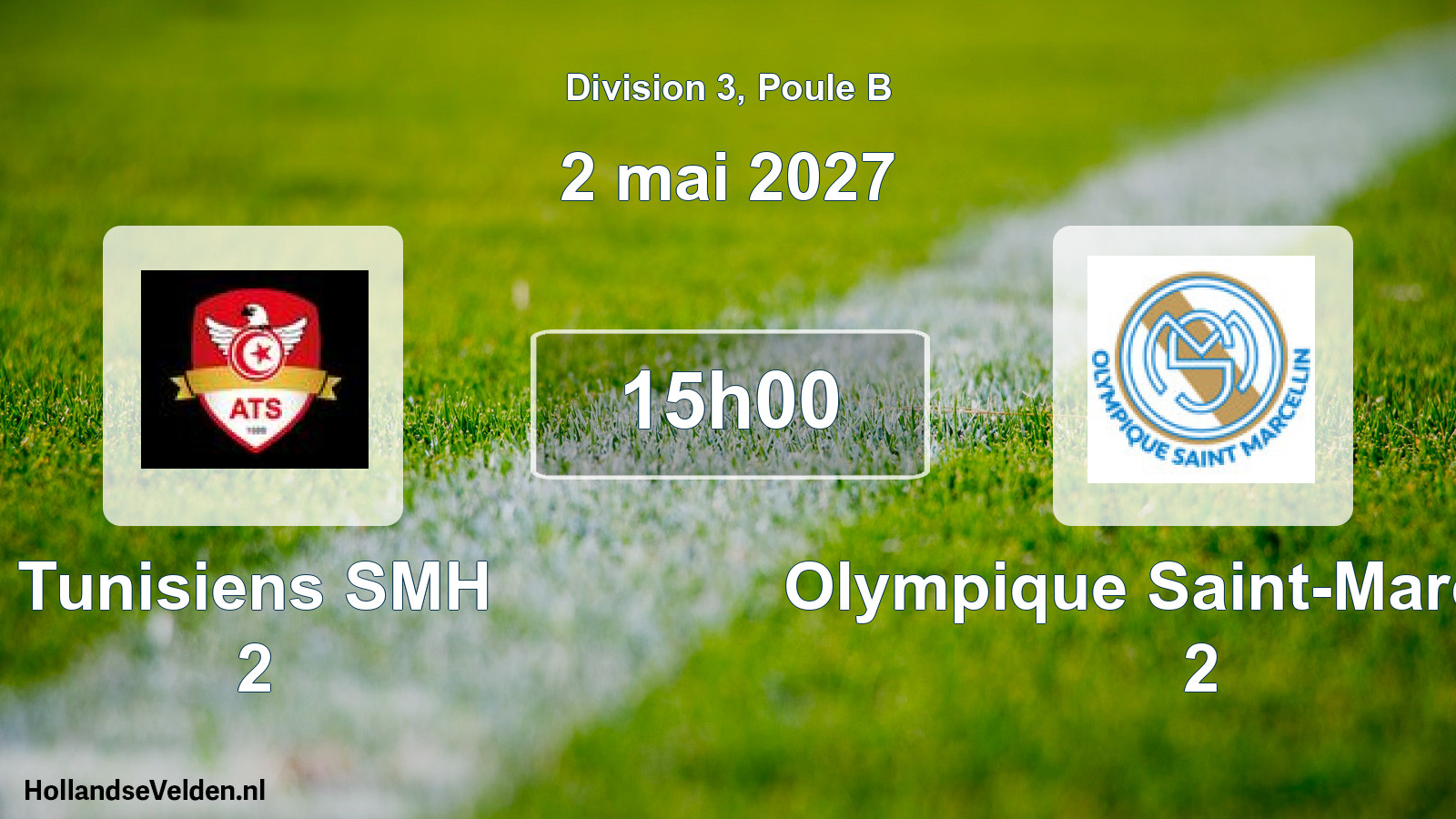 Geplande wedstrijd: Tunisiens SMH 2 - Olympique Saint-Marcellin 2 (2 mei 2027)
