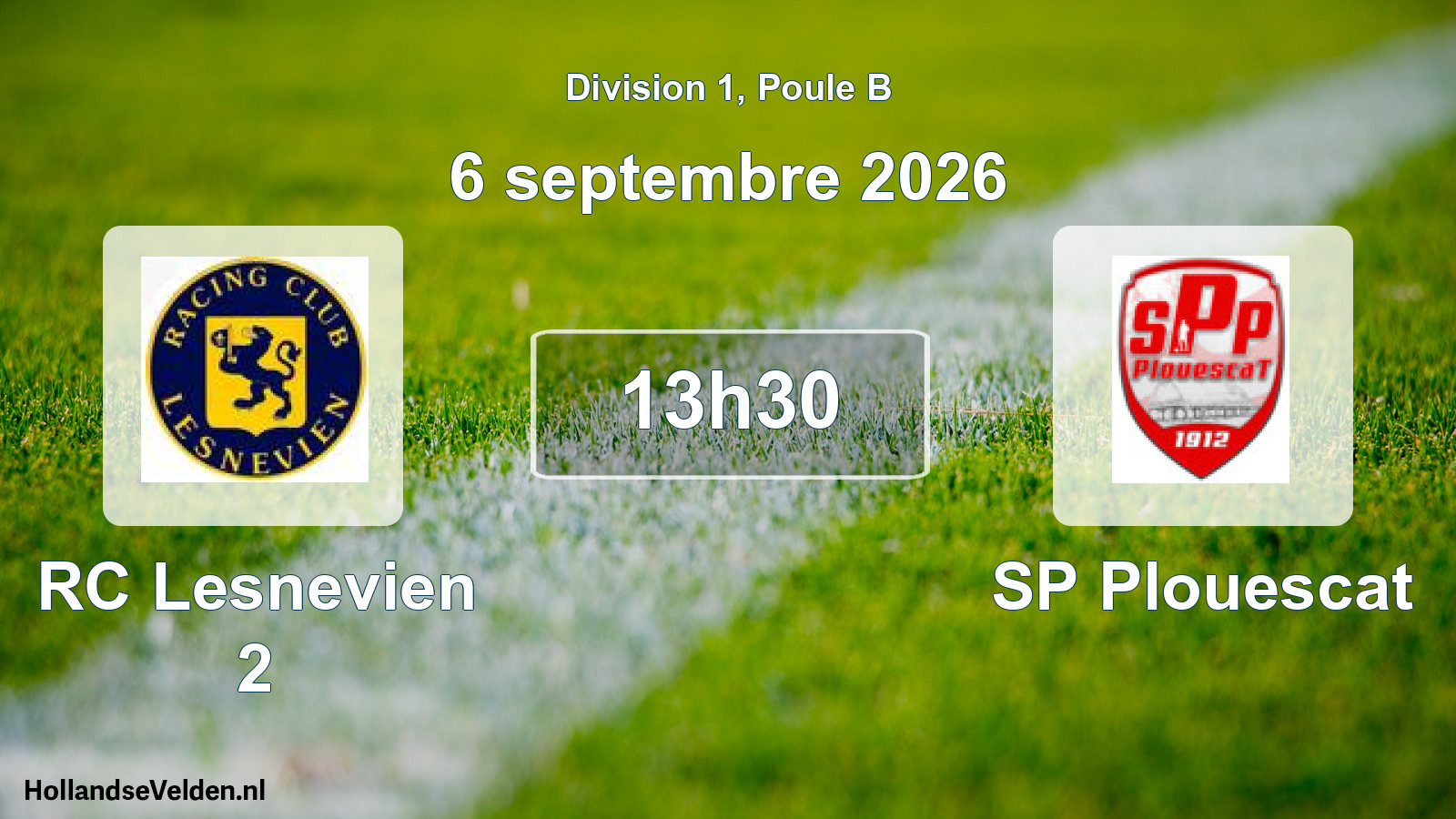 Scheduled Match: RC Lesnevien 2 - SP Plouescat (6 September 2026)