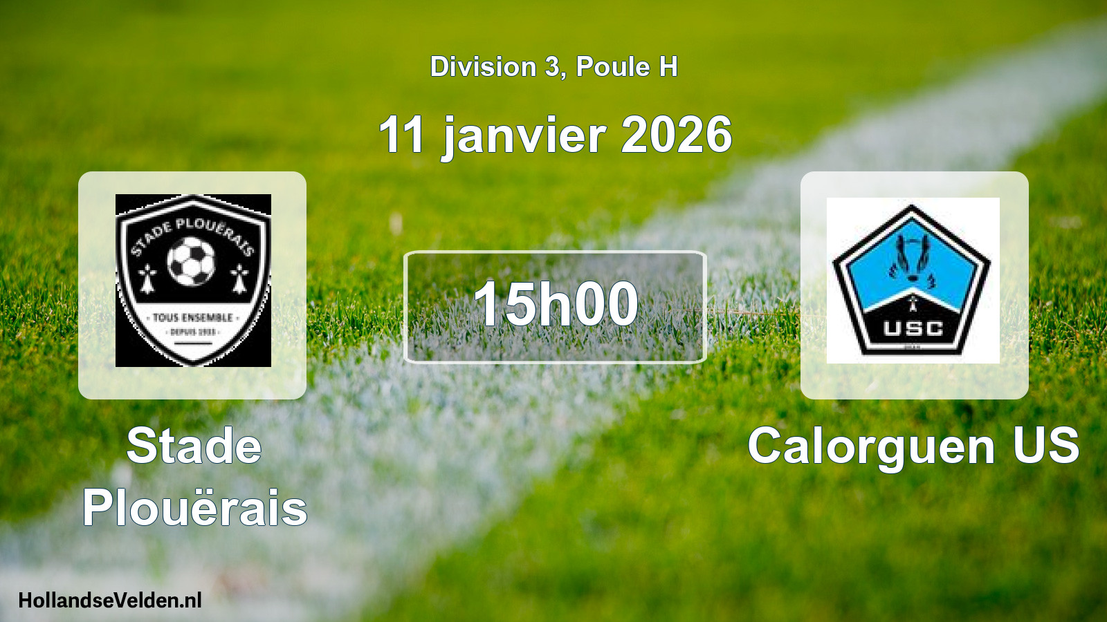 Scheduled Match: Stade Plouërais - Calorguen US (11 January 2026)