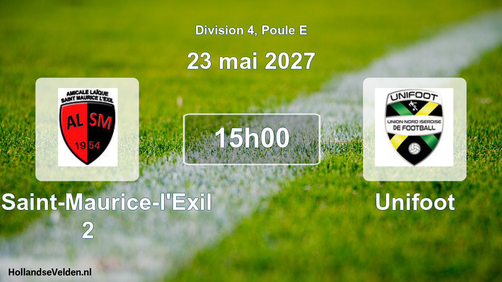 Scheduled Match: AL Saint-Maurice-l'Exil 2 - Unifoot (23 May 2027)