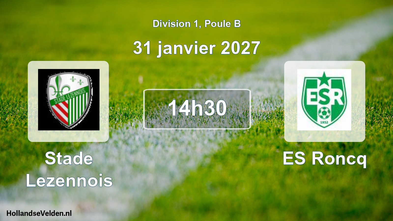 Scheduled Match: Stade Lezennois - ES Roncq (31 January 2027)