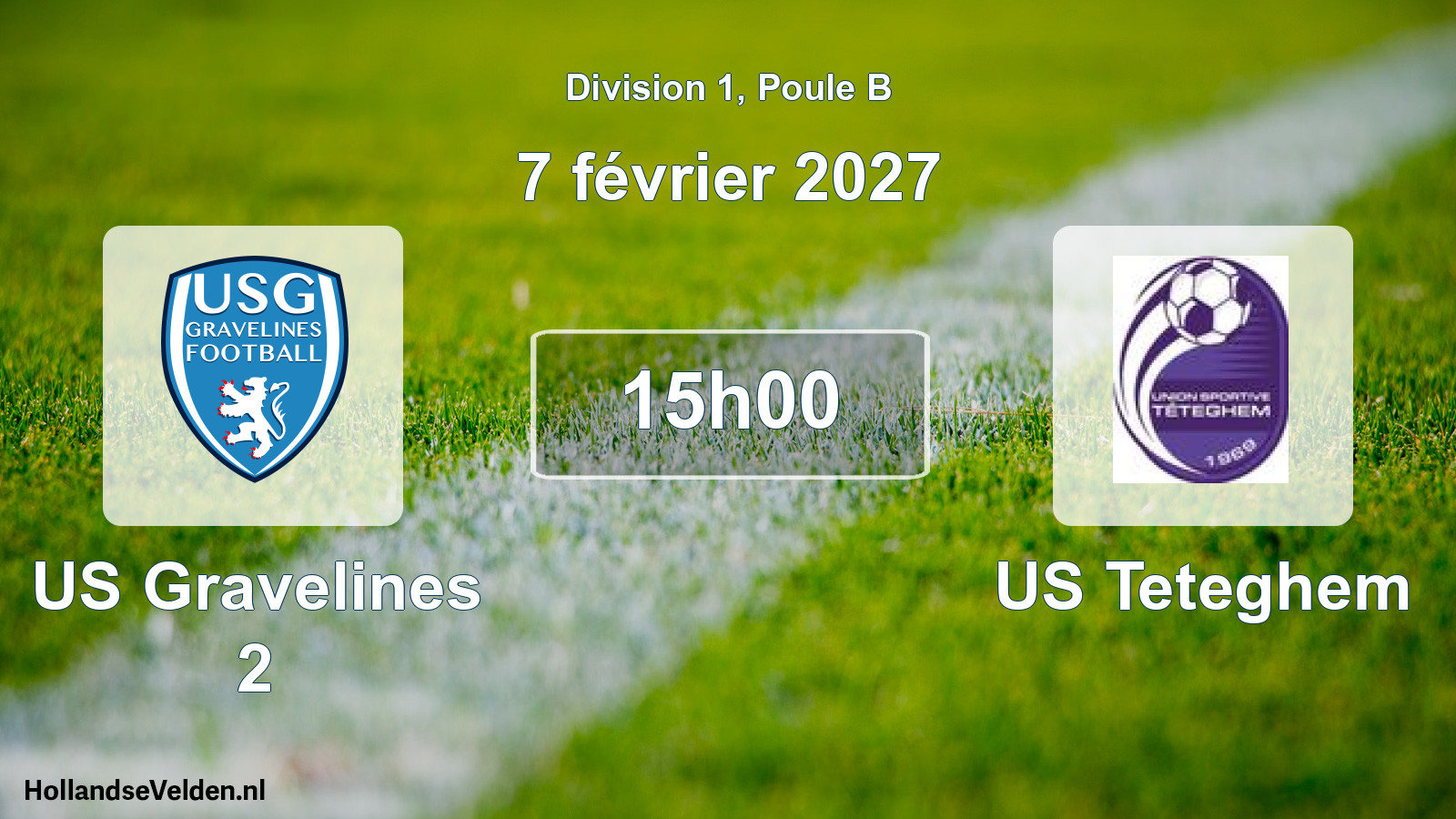 Match programmé: US Gravelines 2 - US Teteghem (7 février 2027)