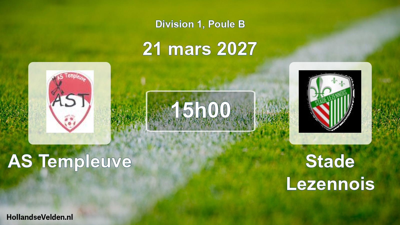 Scheduled Match: AS Templeuve - Stade Lezennois (21 March 2027)