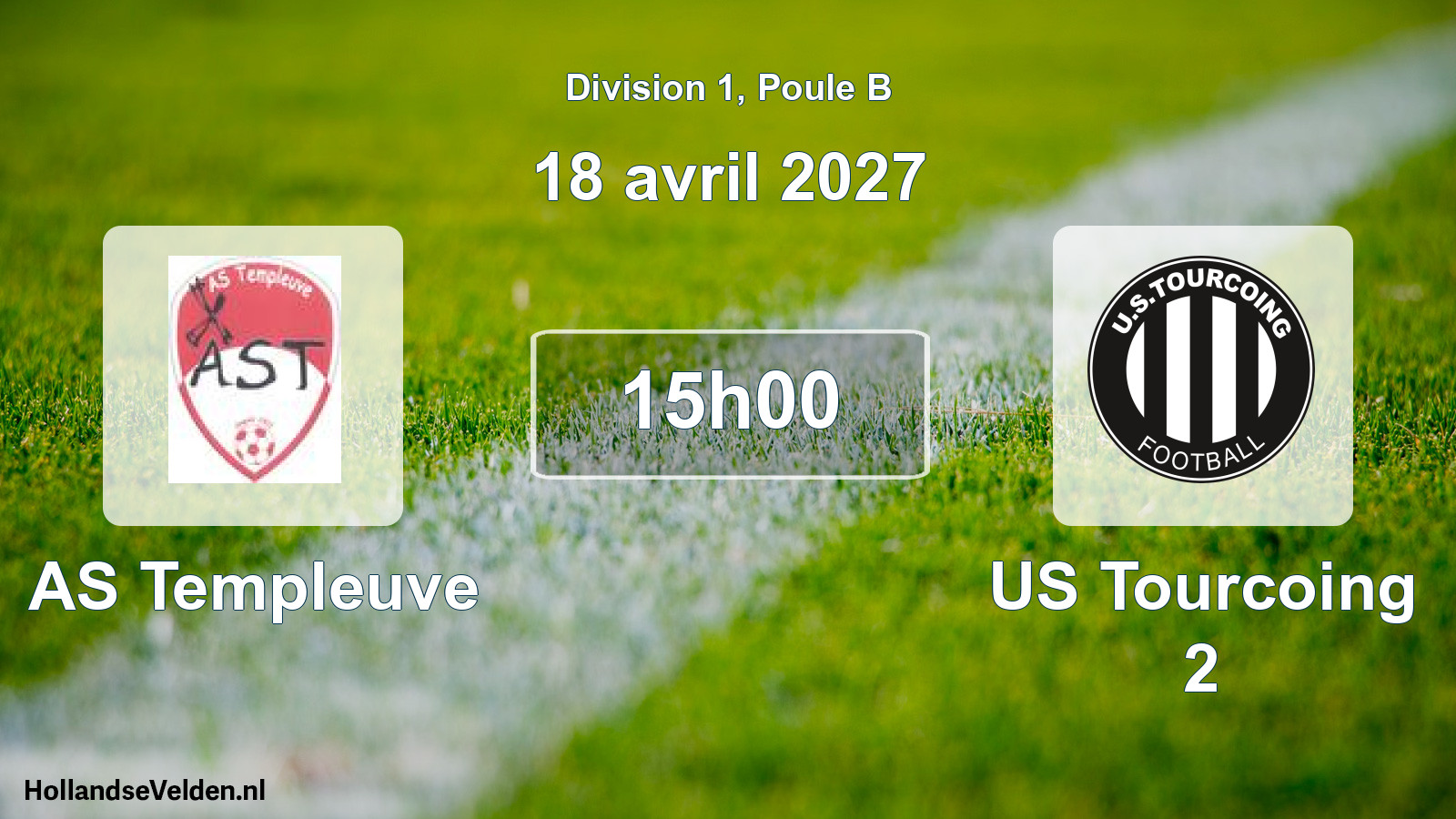 Geplande wedstrijd: AS Templeuve - US Tourcoing 2 (18 april 2027)