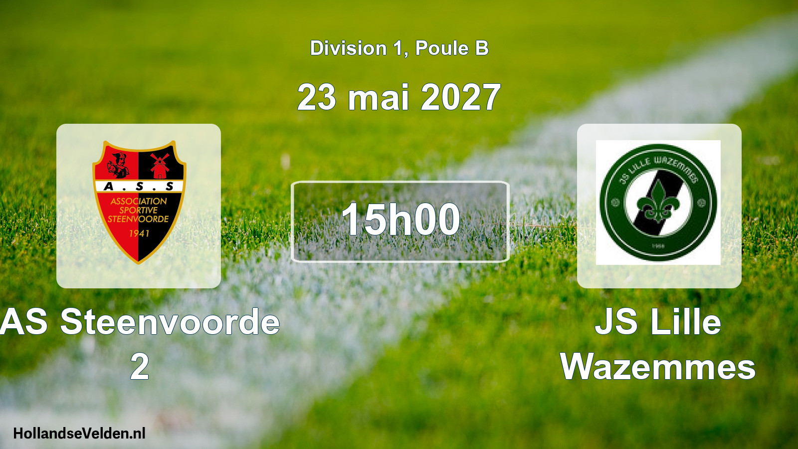 Geplande wedstrijd: AS Steenvoorde 2 - JS Lille Wazemmes (23 mei 2027)