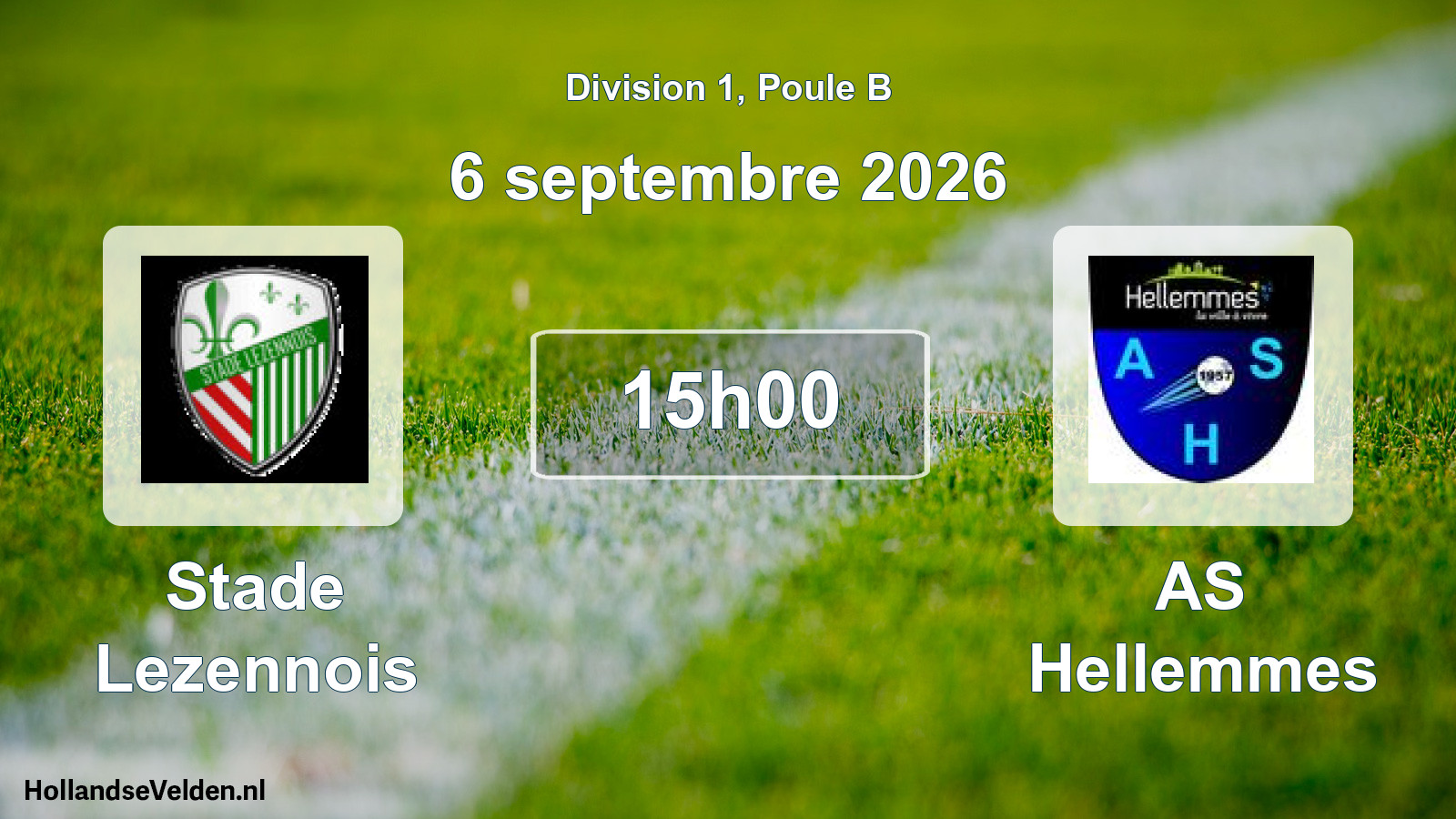 Scheduled Match: Stade Lezennois - AS Hellemmes (6 September 2026)