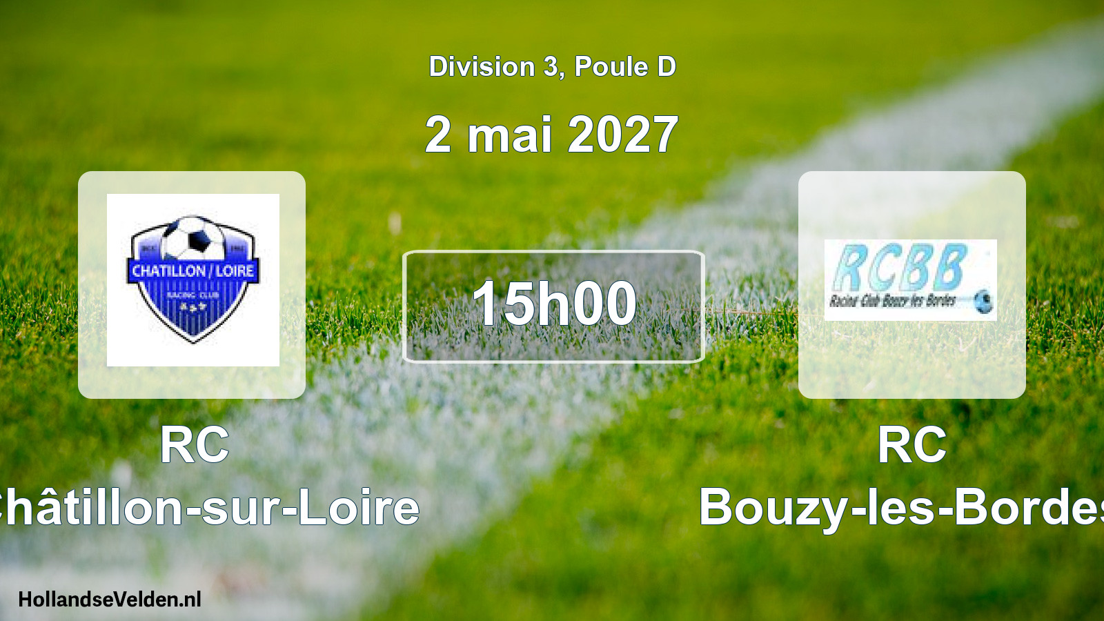 Scheduled Match: RC Châtillon-sur-Loire - RC Bouzy-les-Bordes (2 May 2027)