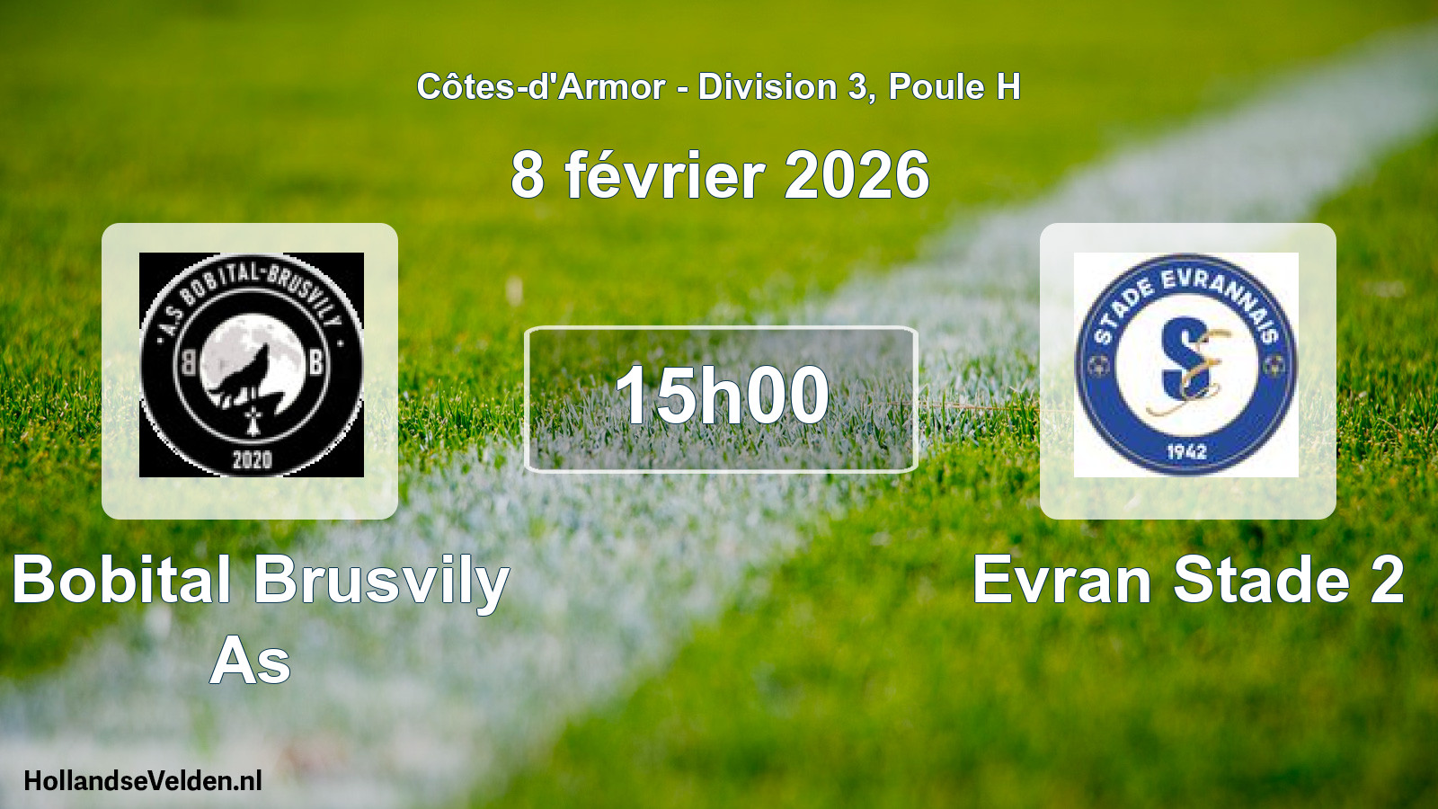 Scheduled Match: Bobital Brusvily As - Evran Stade 2 (8 February 2026)