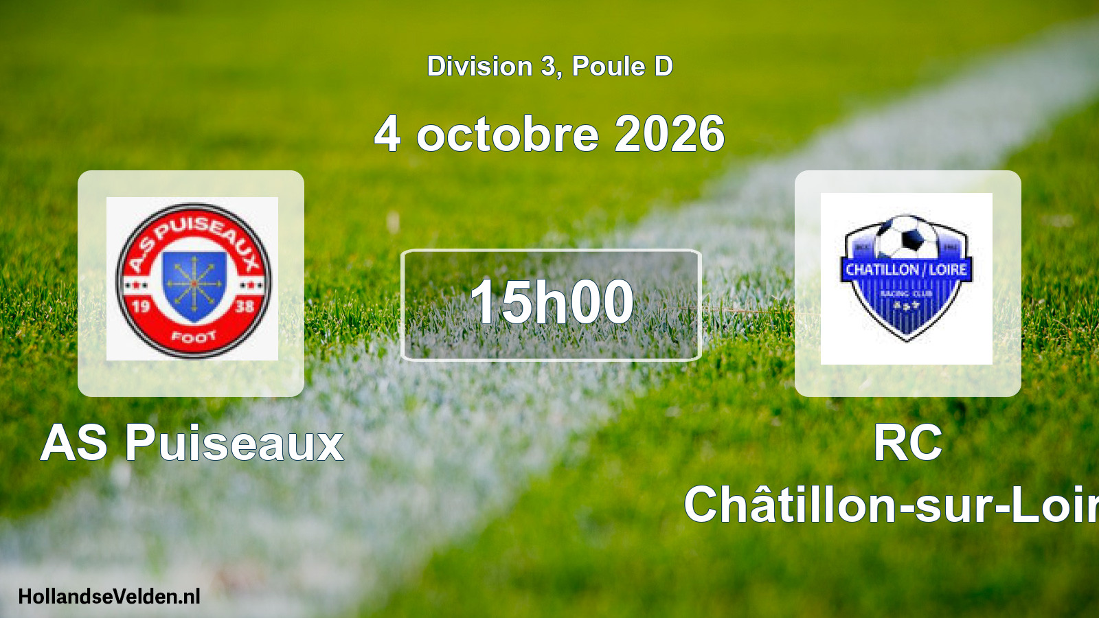 Scheduled Match: AS Puiseaux - RC Châtillon-sur-Loire (4 October 2026)