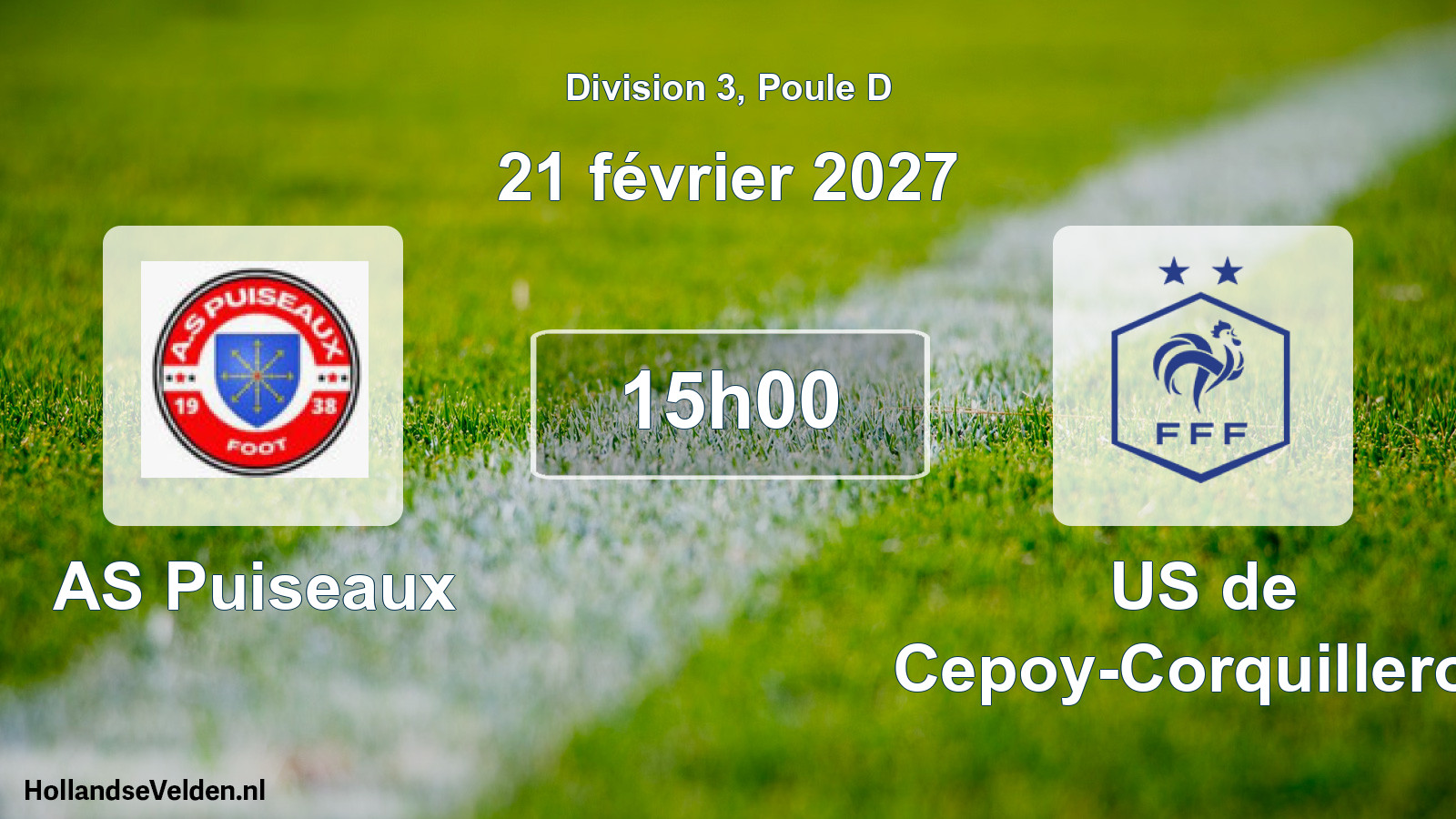 Scheduled Match: AS Puiseaux - US de Cepoy-Corquilleroy (21 February 2027)