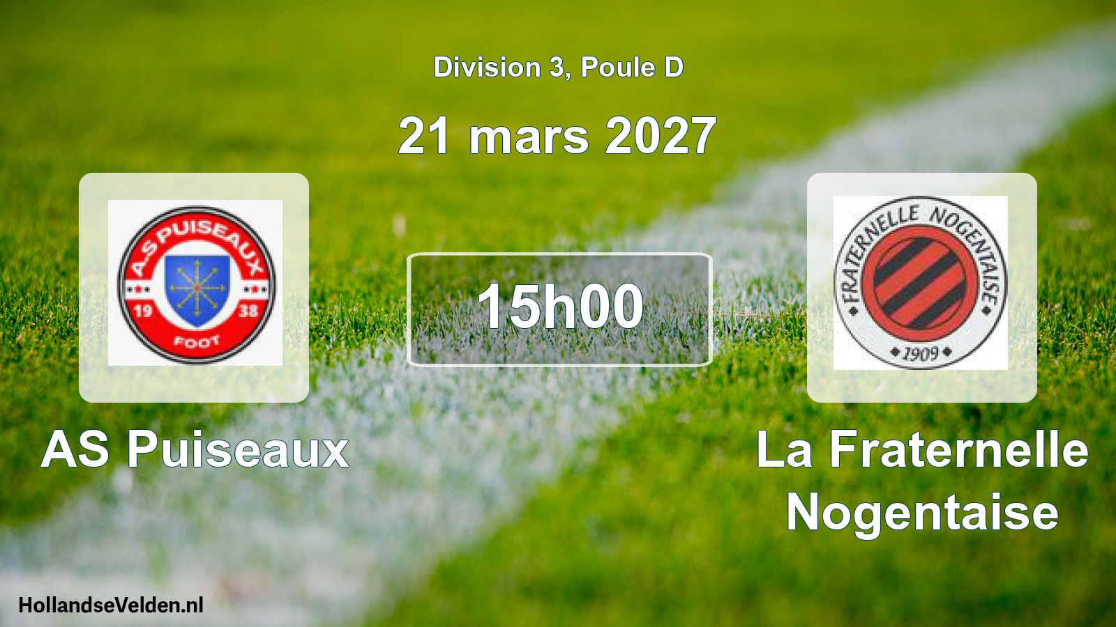 Scheduled Match: AS Puiseaux - La Fraternelle Nogentaise (21 March 2027)