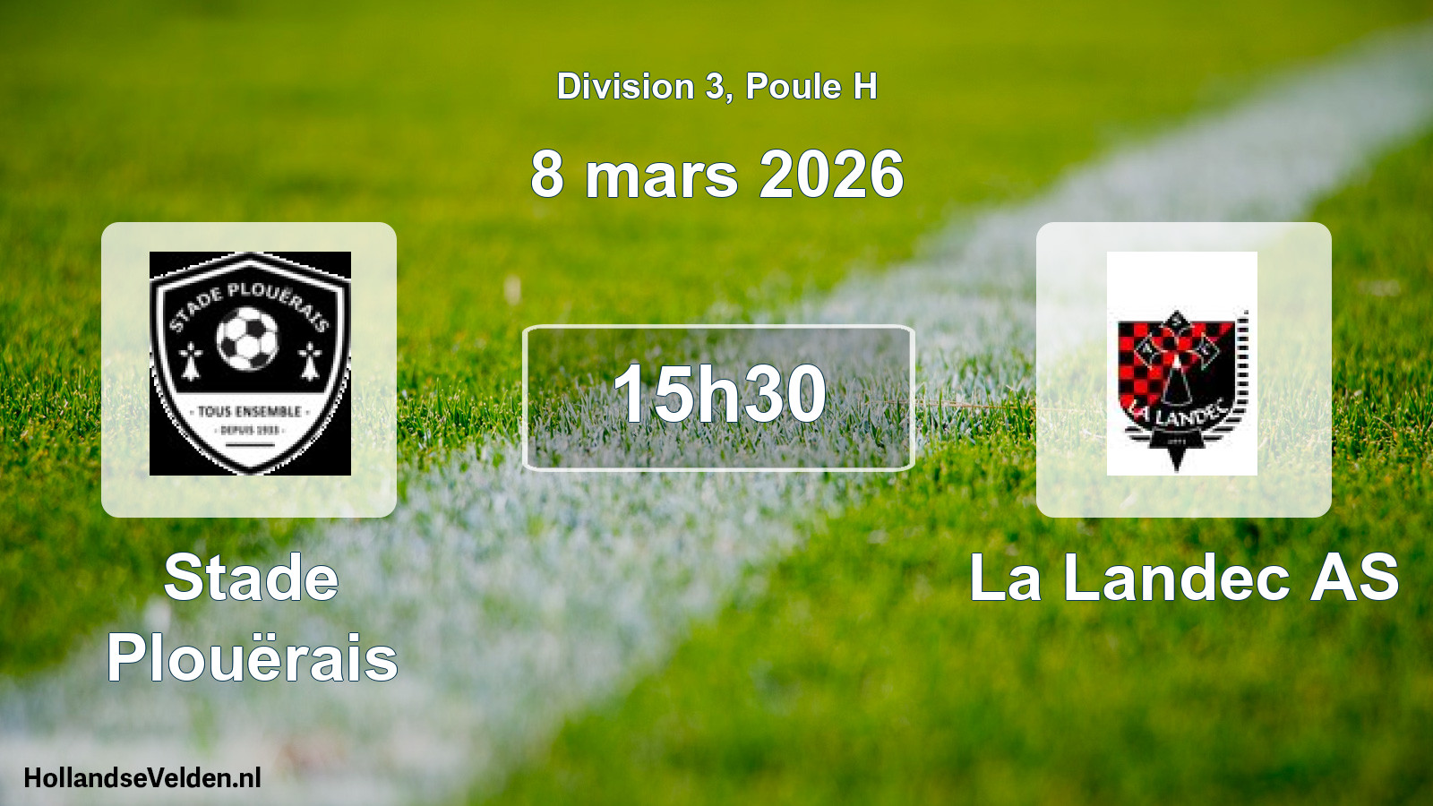 Geplande wedstrijd: Stade Plouërais - La Landec AS (8 maart 2026)