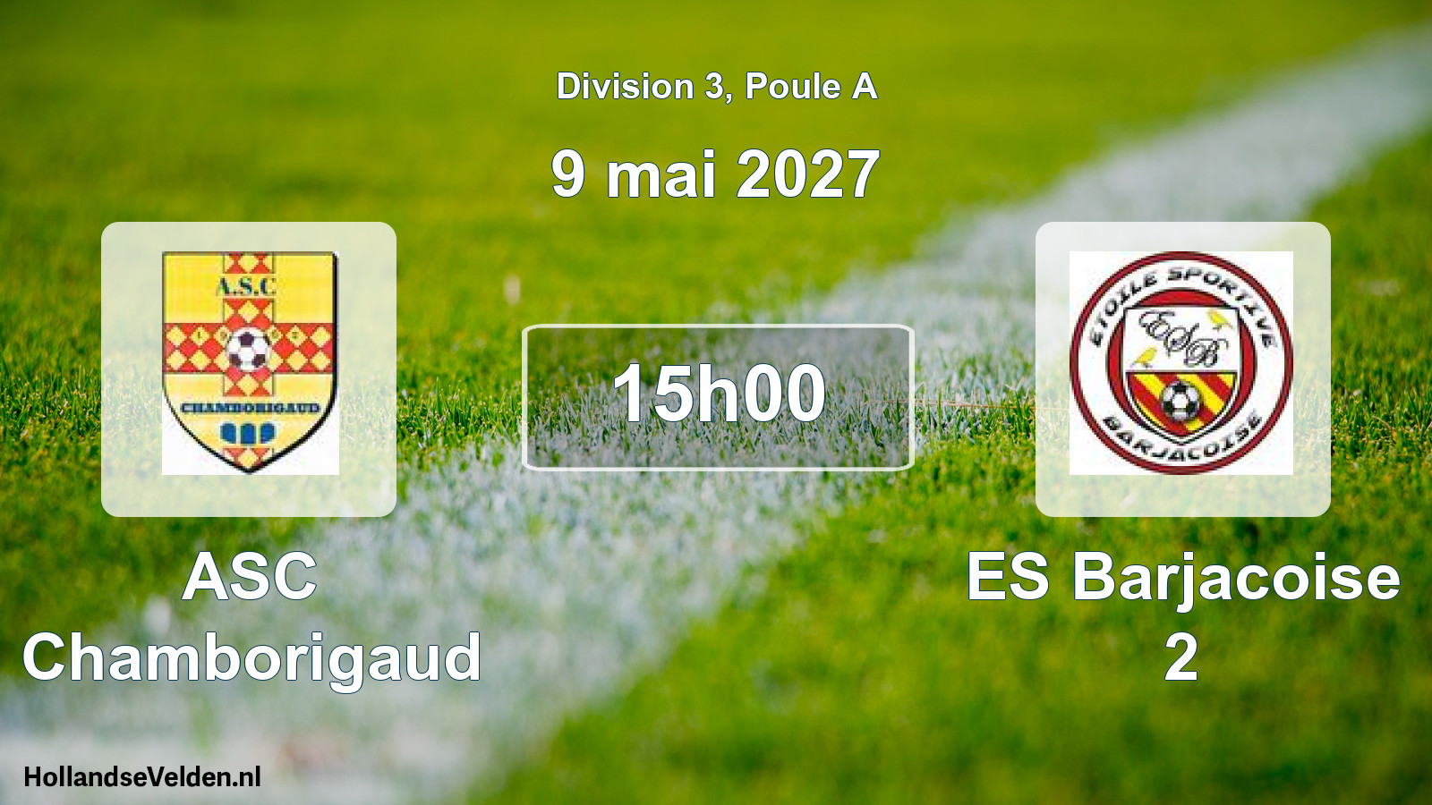 Match programmé: ASC Chamborigaud - ES Barjacoise 2 (9 mai 2027)