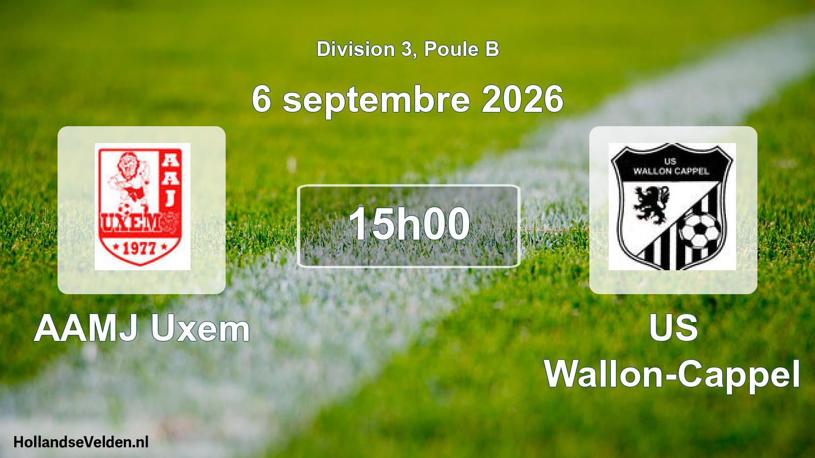 Scheduled Match: AAMJ Uxem - US Wallon-Cappel (6 September 2026)