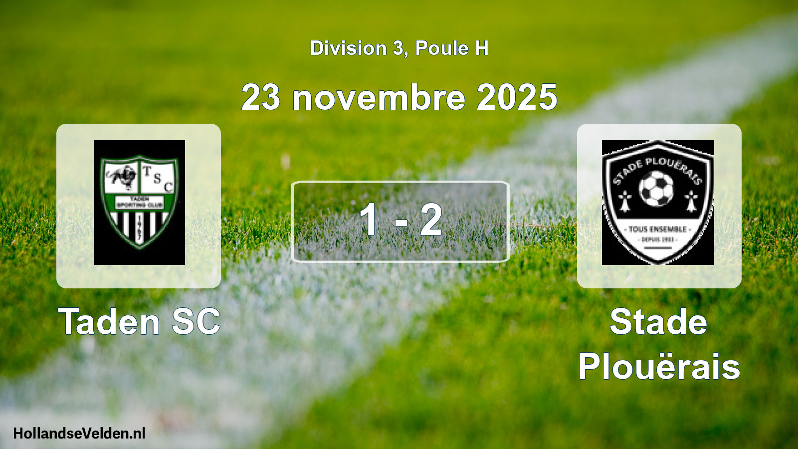 Match joué: Taden SC - Stade Plouërais 1 - 2 (23 novembre 2025)