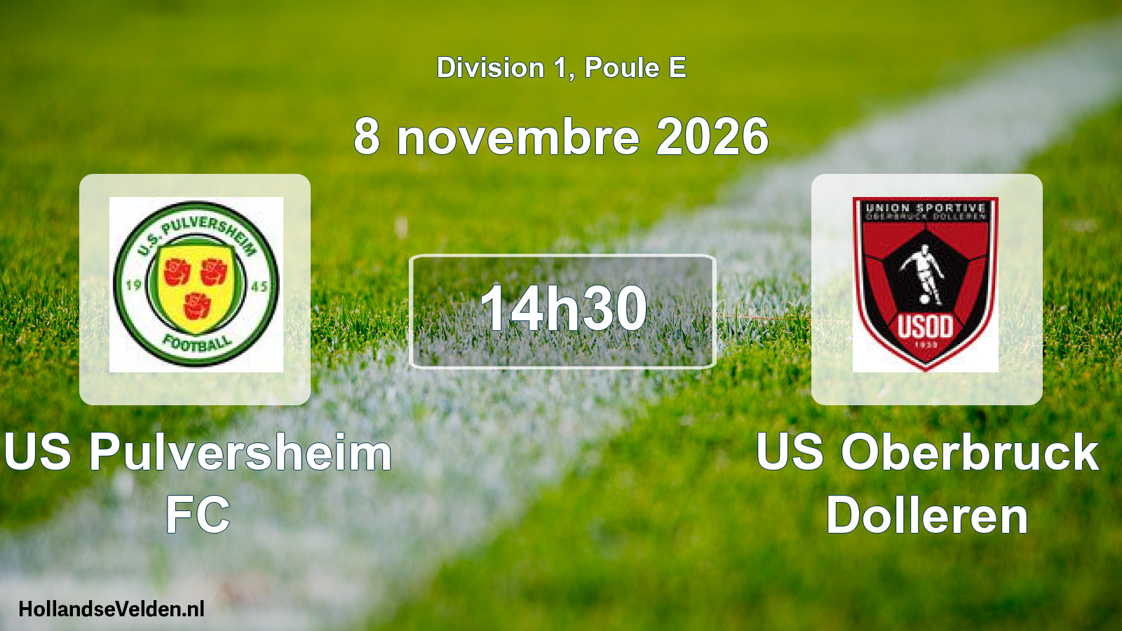 Scheduled Match: US Pulversheim FC - US Oberbruck Dolleren (8 November 2026)